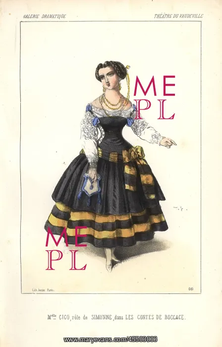 : Mlle Marie Cico as Simonne in Les Contes de : Mlle Marie Cico as Simonne in Les Contes de