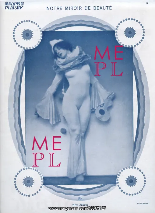 : Mlle Murat as Pierrot in Paris Plaisirs : Mlle Murat as Pierrot in Paris Plaisirs