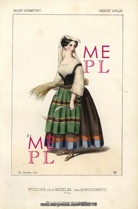: Mme Colson as Michelma in La Moissonneuse at : Mme Colson as Michelma in La Moissonneuse at