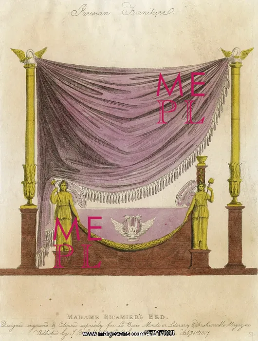 : MME RECAMIER'S BED : MME RECAMIER'S BED