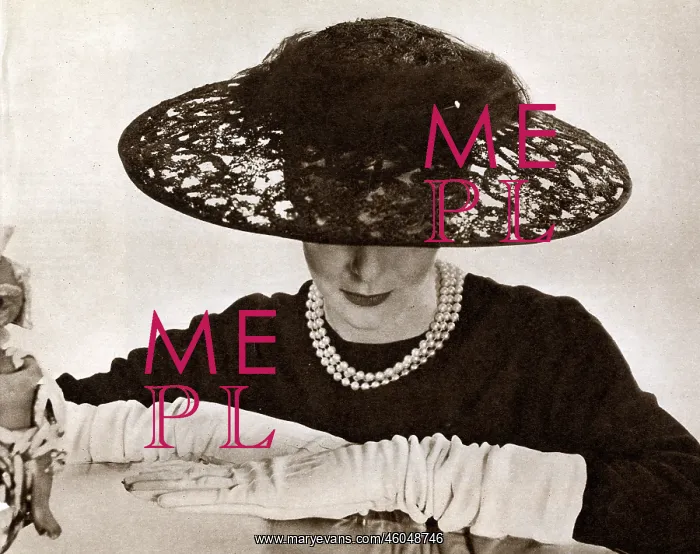 : Mme Vernier Hat Design 1955 : Mme Vernier Hat Design 1955