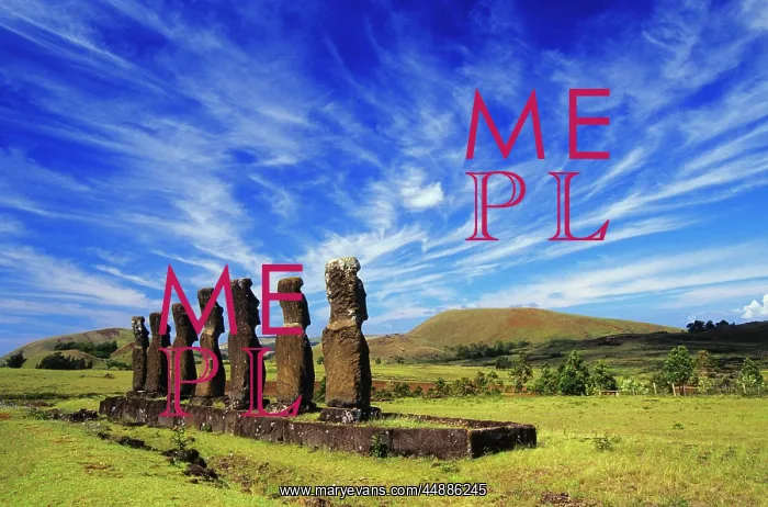  : Moal Ahu Akivi Easter Island Chile
