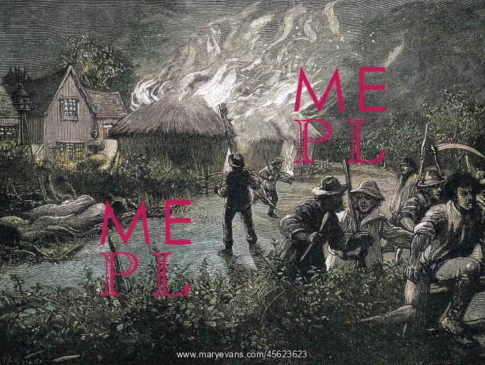  : MOB BURNS HAY RICK / 1830