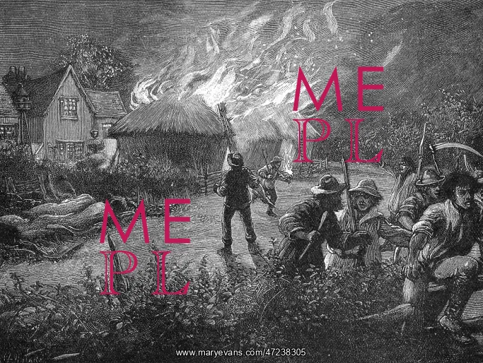  : MOB BURNS HAY RICK / 1830
