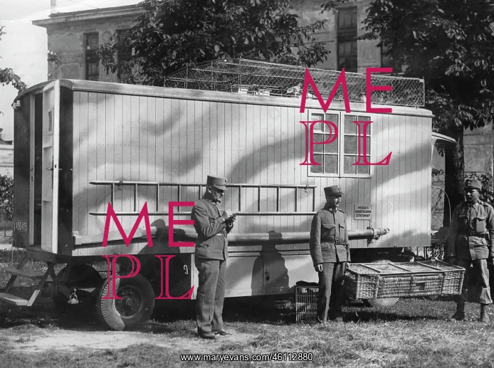 : The mobile carrier pigeons station of : The mobile carrier pigeons station of
