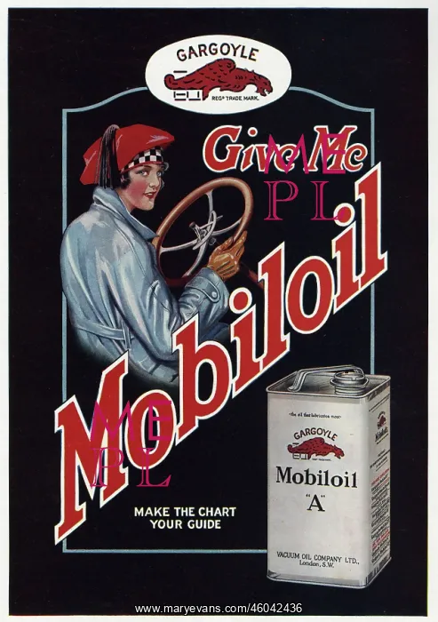 : Mobiloil advertisement : Mobiloil advertisement