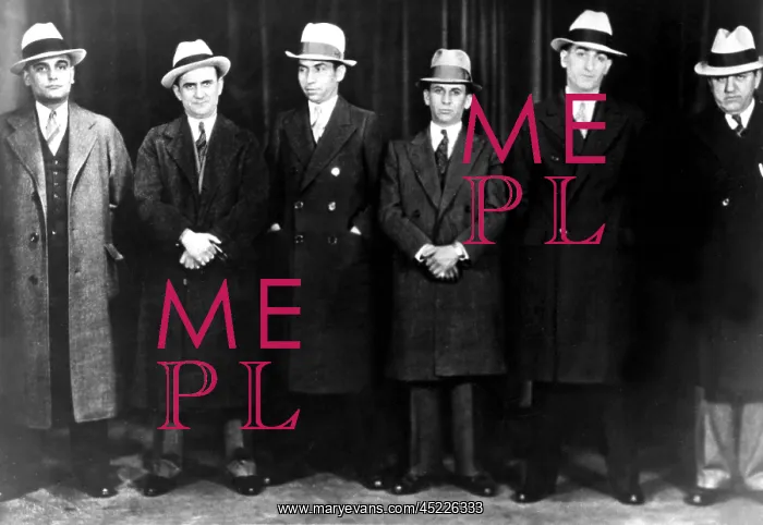 : Mobsters (Left to right): Paul Ricca, Salvatore ? : Mobsters (Left to right): Paul Ricca, Salvatore ?