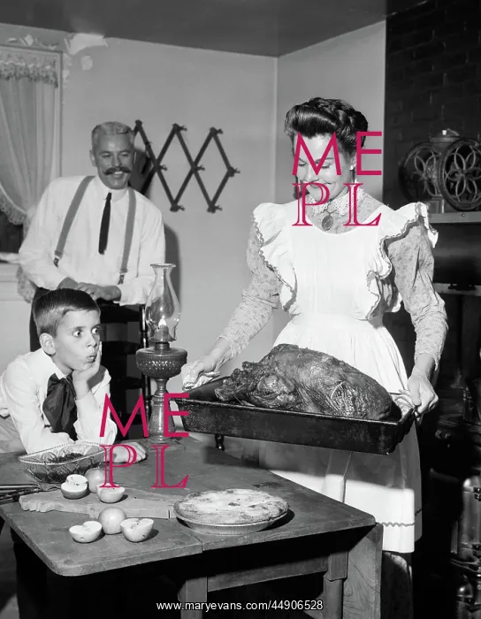 : Mock turn of the 20th century thanksgiving dinner : Mock turn of the 20th century thanksgiving dinner