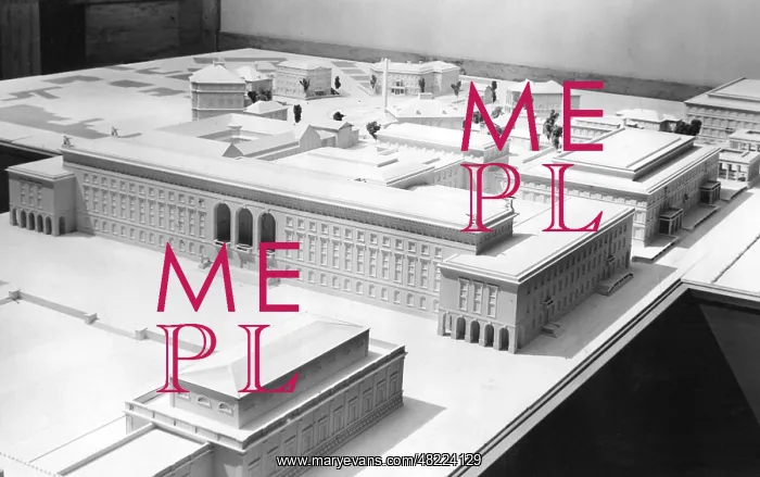 : Model of the Alte Pinakothek in Munich : Model of the Alte Pinakothek in Munich