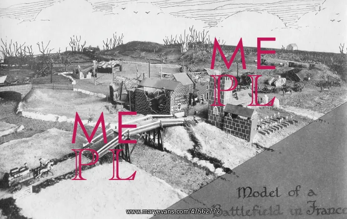  : A model of a battlefield in France