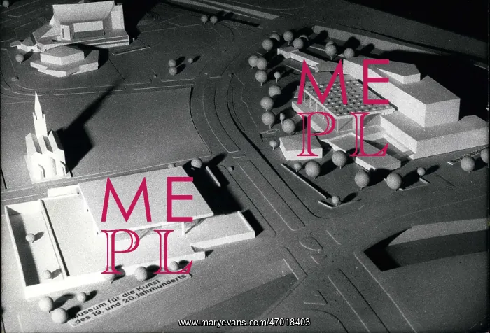 : Model buildings for new culture centre, Berlin, Germany : Model buildings for new culture centre, Berlin, Germany
