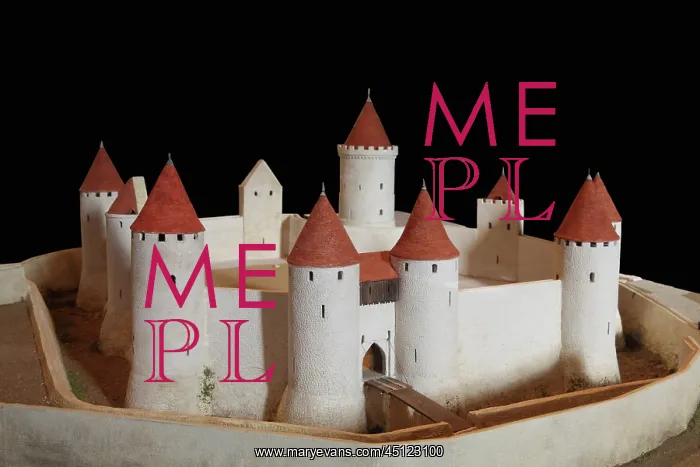 : Model of Chateau de Rouen, Tour Jeanne d'Arc : Model of Chateau de Rouen, Tour Jeanne d'Arc