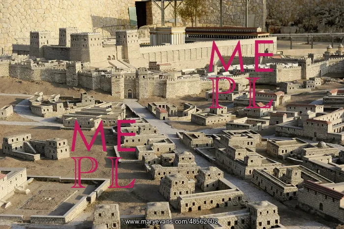 : Model of the city of Jerusalem. Israel : Model of the city of Jerusalem. Israel