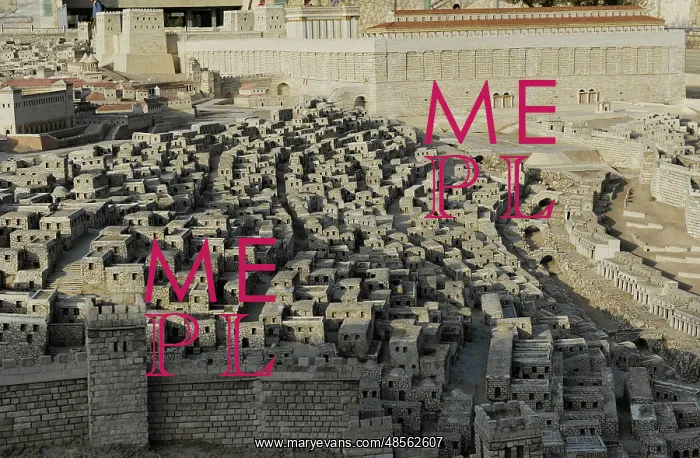 : Model of the city of Jerusalem. Israel : Model of the city of Jerusalem. Israel