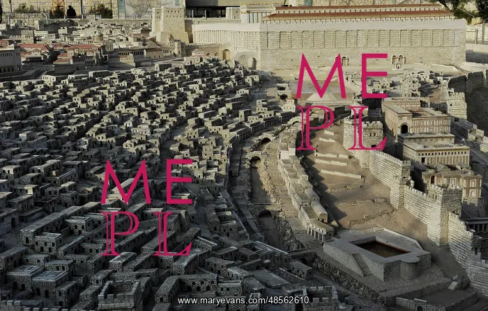 : Model of the city of Jerusalem. Israel : Model of the city of Jerusalem. Israel