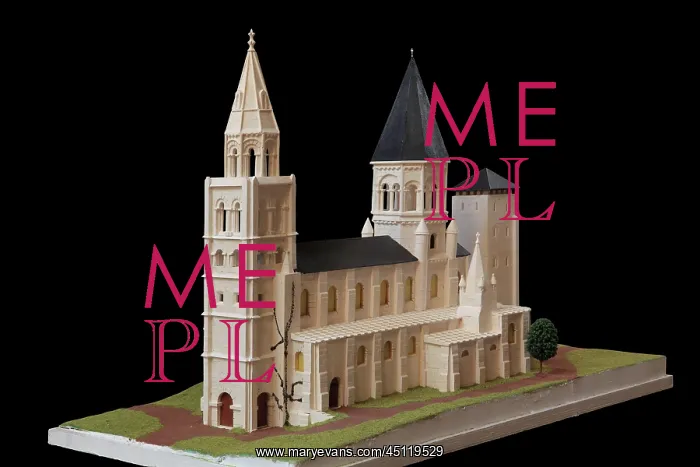: Model of the Collegiale Notre-Dame de Poissy : Model of the Collegiale Notre-Dame de Poissy