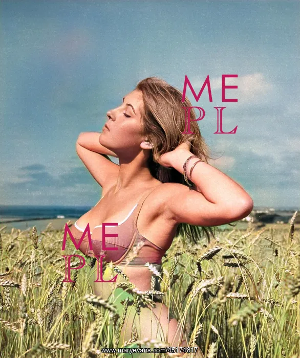  : Model in a cornfield