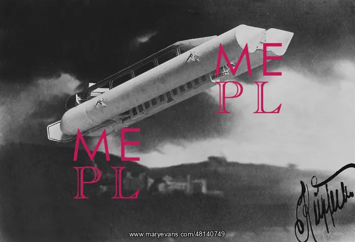 : Model of a dirigible balloon by Kuepferle, 1909 : Model of a dirigible balloon by Kuepferle, 1909