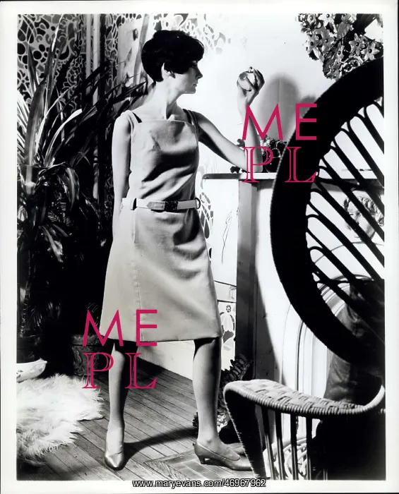 : Model in dress by Stanley Herman of Mr Mort : Model in dress by Stanley Herman of Mr Mort