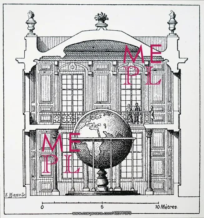 : A model globe built in the Champs de Mars : A model globe built in the Champs de Mars