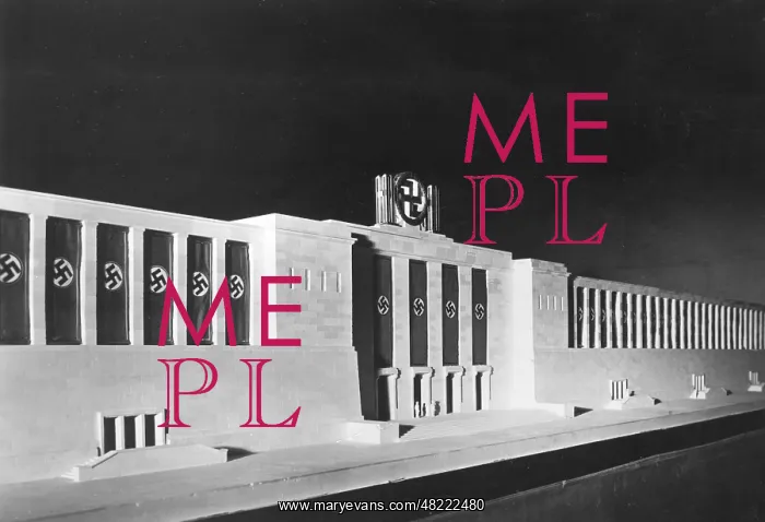 : Model of the grandstand on Zeppelin Field, 1930 : Model of the grandstand on Zeppelin Field, 1930