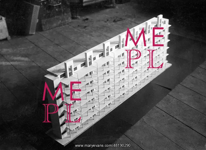 : Model of a high rise in Bauhaus style, 1932