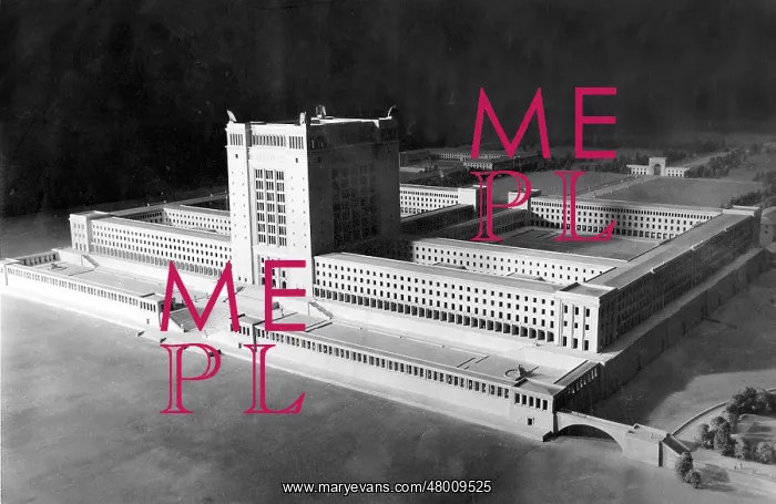 : Model of the High School by Hermann Giesler : Model of the High School by Hermann Giesler