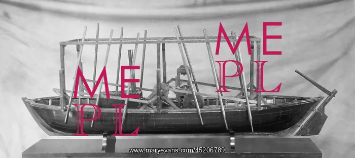 : Model of John Fitch's steamboat the first ? : Model of John Fitch's steamboat the first ?