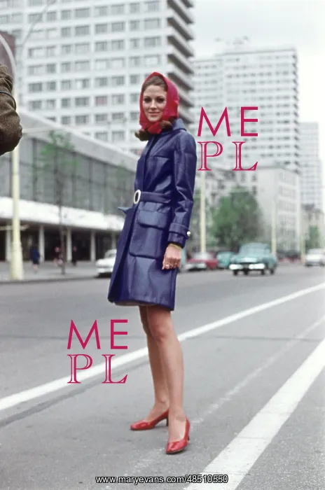 : Model on Kalinin Avenue, 1969 : Model on Kalinin Avenue, 1969