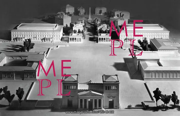 : Model of the Koenigsplatz in Munich, 1930s : Model of the Koenigsplatz in Munich, 1930s