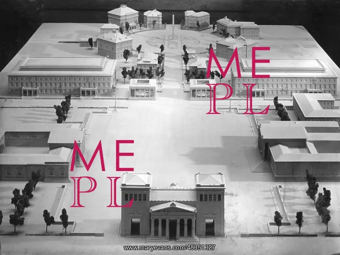 : Model of the Koenigsplatz in Munich : Model of the Koenigsplatz in Munich