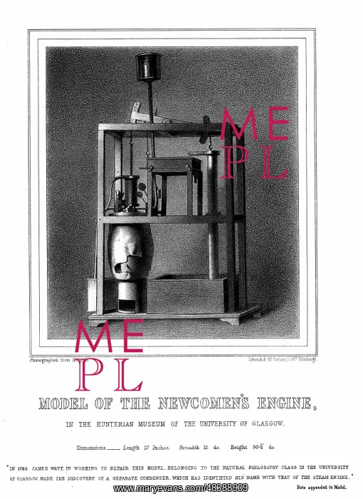 : Model of Newcomen steam engine. It was while repairing : Model of Newcomen steam engine. It was while repairing