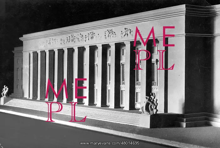 : Model of the planned Odeon : Model of the planned Odeon