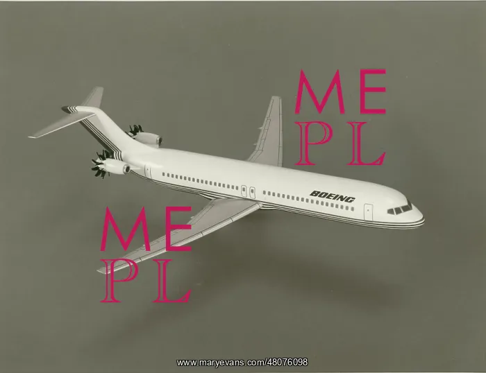 : Model of the proposed Boeing 7J7 : Model of the proposed Boeing 7J7