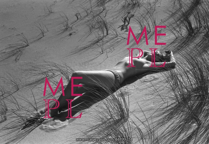 : Model reclining in the sand dunes : Model reclining in the sand dunes