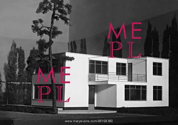 : Model of a single family house by Walter Gropius : Model of a single family house by Walter Gropius