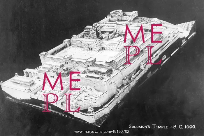 : Model of Solomon's Temple in Jerusalem, 1925 : Model of Solomon's Temple in Jerusalem, 1925