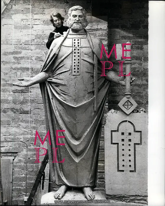 : Model of St Peter by Edwin Russell, for St Paul's Cathedral : Model of St Peter by Edwin Russell, for St Paul's Cathedral