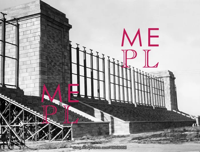: Model of the towers on the Maerzfeld of the : Model of the towers on the Maerzfeld of the