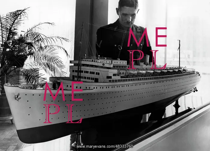 : Model of the Wilhelm Gustloff in Berlin, 1938 : Model of the Wilhelm Gustloff in Berlin, 1938