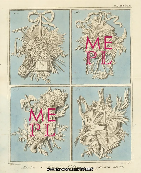 : Models for allegorical designs in cut-paper art : Models for allegorical designs in cut-paper art