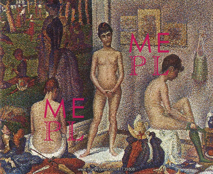 : Models (Les Poseuses), by Georges Seurat : Models (Les Poseuses), by Georges Seurat