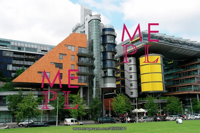 : Modern buildings in Linkstrasse, Berlin, Germany : Modern buildings in Linkstrasse, Berlin, Germany
