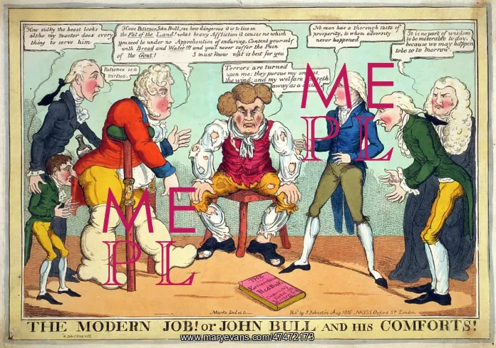 : The modern Job! or John Bull and his comforts! : The modern Job! or John Bull and his comforts!