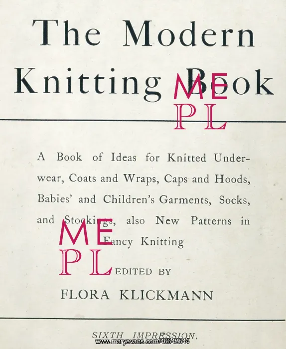 : The Modern Knitting Book, WW1 : The Modern Knitting Book, WW1