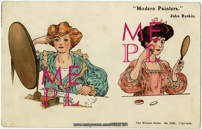 : Modern Painters - Two Ladies applying their make-up : Modern Painters - Two Ladies applying their make-up