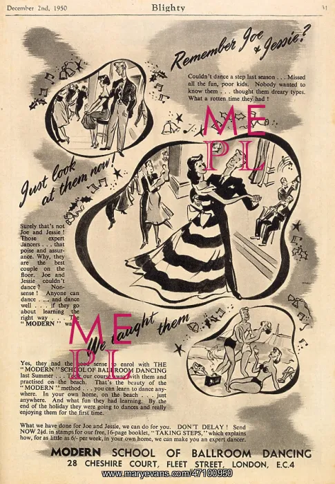 : Modern School of Ballroom Dancing advertisement : Modern School of Ballroom Dancing advertisement