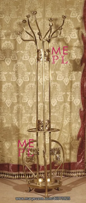 : Modernist umbrella stand. ca. 1900. Impressionism : Modernist umbrella stand. ca. 1900. Impressionism