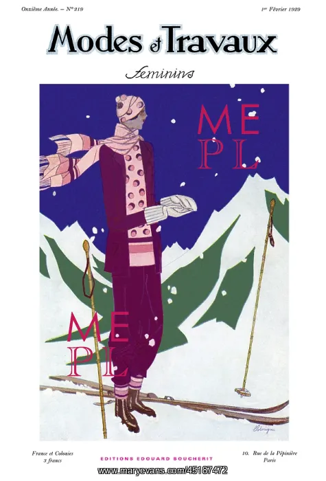 : Modes et Travaux front cover. Art deco
