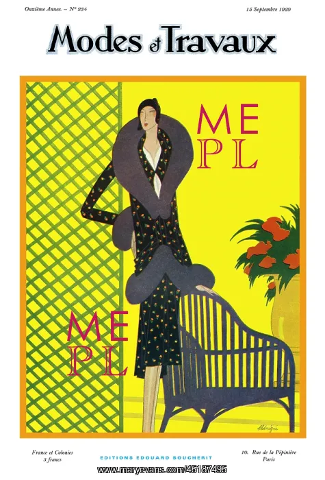 : Modes et Travaux front cover. Art deco : Modes et Travaux front cover. Art deco